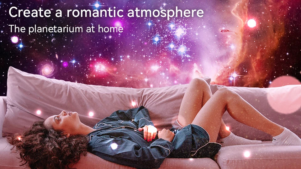 Night Light Galaxy Projector Starry Sky Projector 360° Rotate Planetarium Lamp For Kids Bedroom