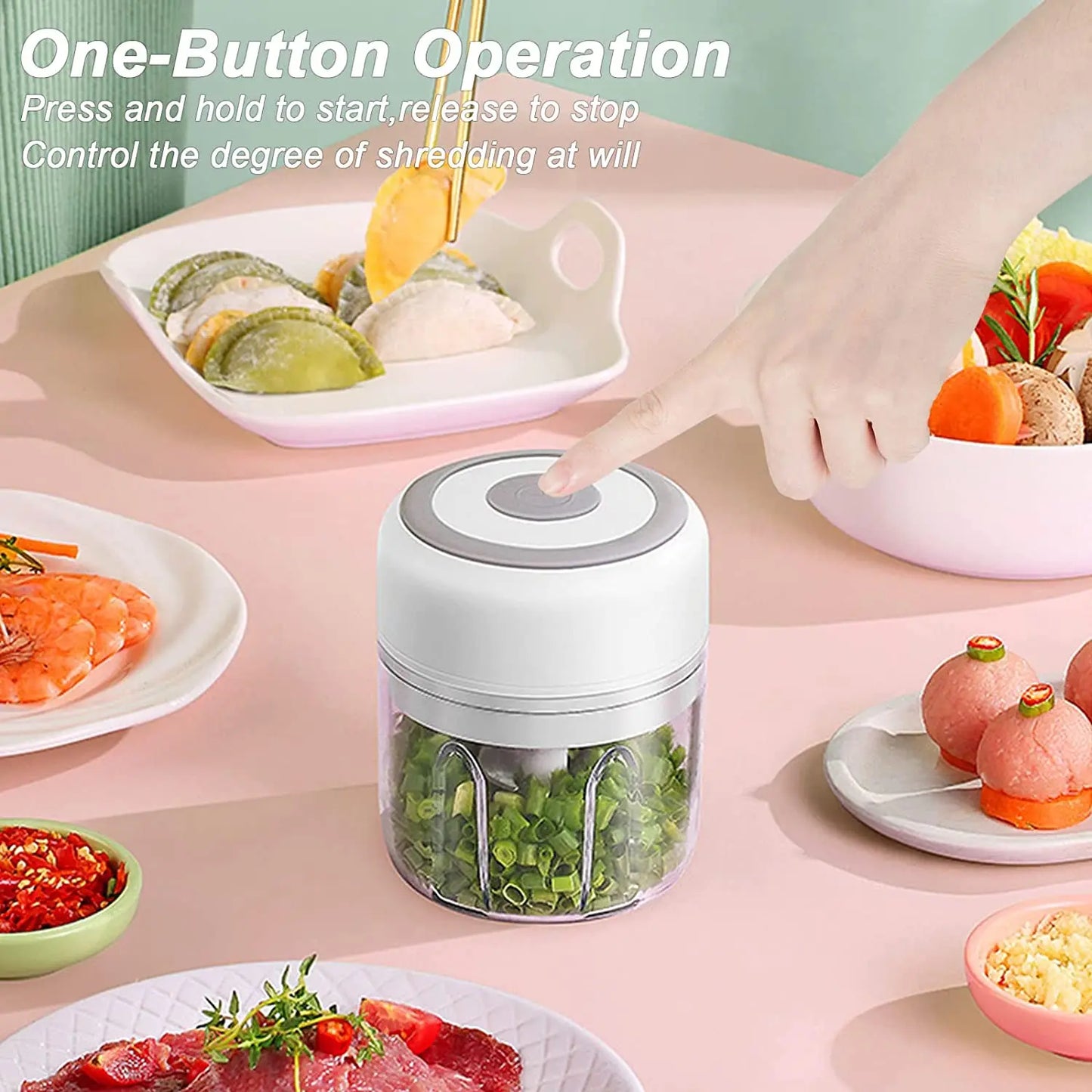 Mini Electric Kitchen Food Chopper