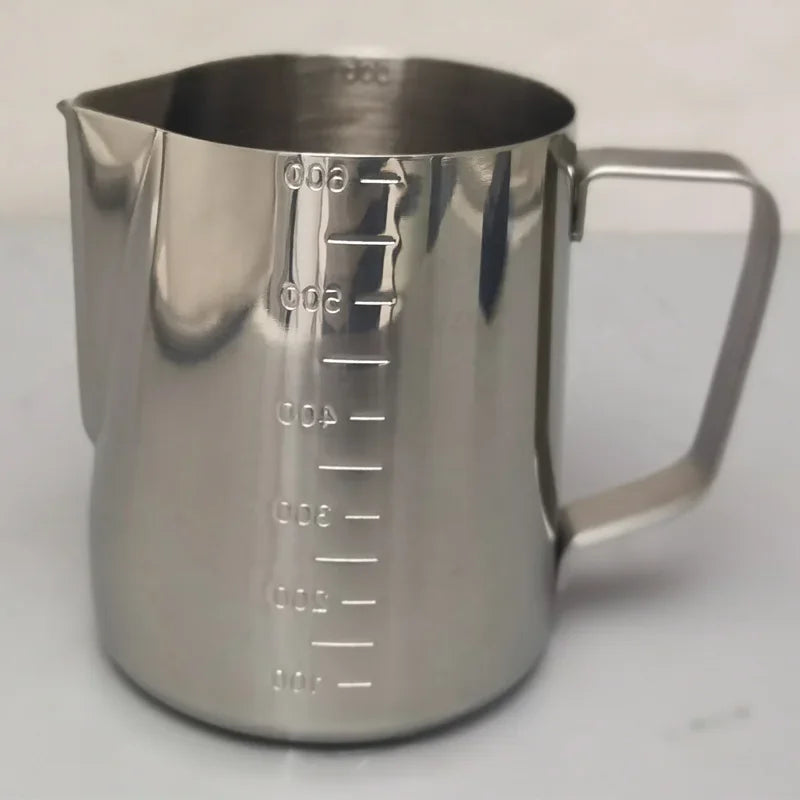 1pc Stainless Steel 304 Coffee Cup Latte Art Cup Milk Cup, Coffee Utensils ，Steaming Pitcher Cup Espresso Barista Tools