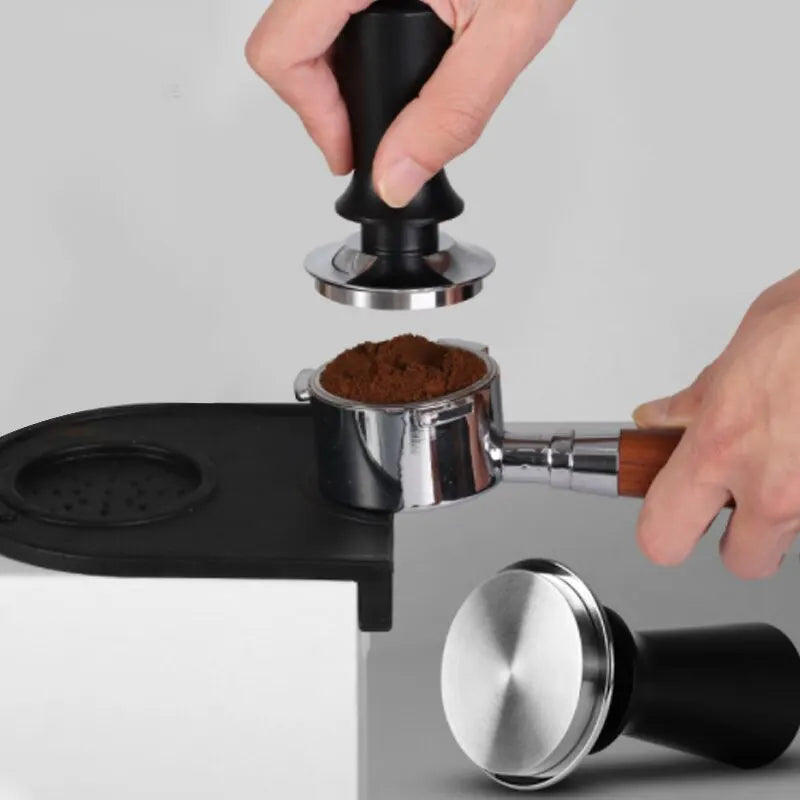 51mm 53mm 58mm Espresso Tamper Barista Coffee Tamper with Calibrated Spring Loaded Stainless Steel Tampers