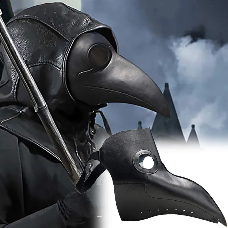 Halloween Adult Party Gothic Cosplay Masks Medieval Steampunk Doctor Bird Mask Latex Punk Masks Beak Event Performance Props