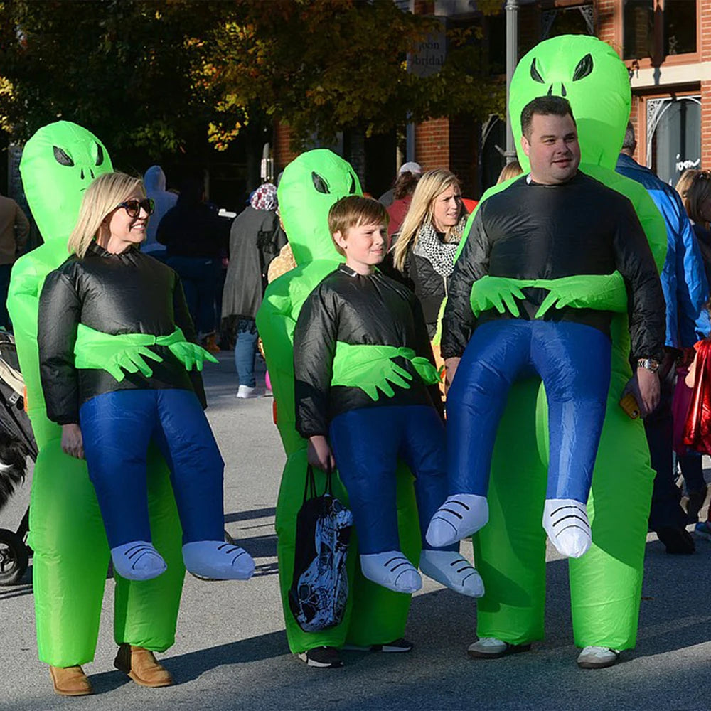 Inflatable Alien Costume Blow up Alien Costumes Pick Me Up Alien Abduction Costumes Inflatable Halloween Costumes for Adults