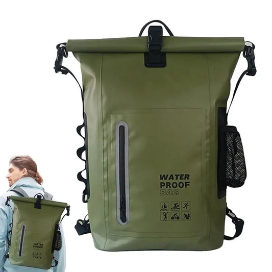 25L Waterproof Dry Bag Storage Pack Pouch For Swimming Trekking Rafting Marine Dry Bag Reflective Strips Travel Bag for Outdoor