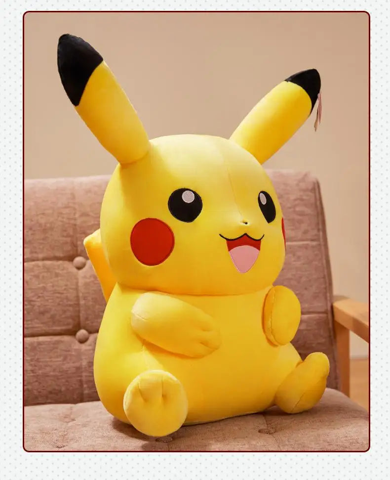 Cute Pikachu Plushies Doll Anime Pokemon Kawaii Large Stuffed Plush Toys Soft High Quality