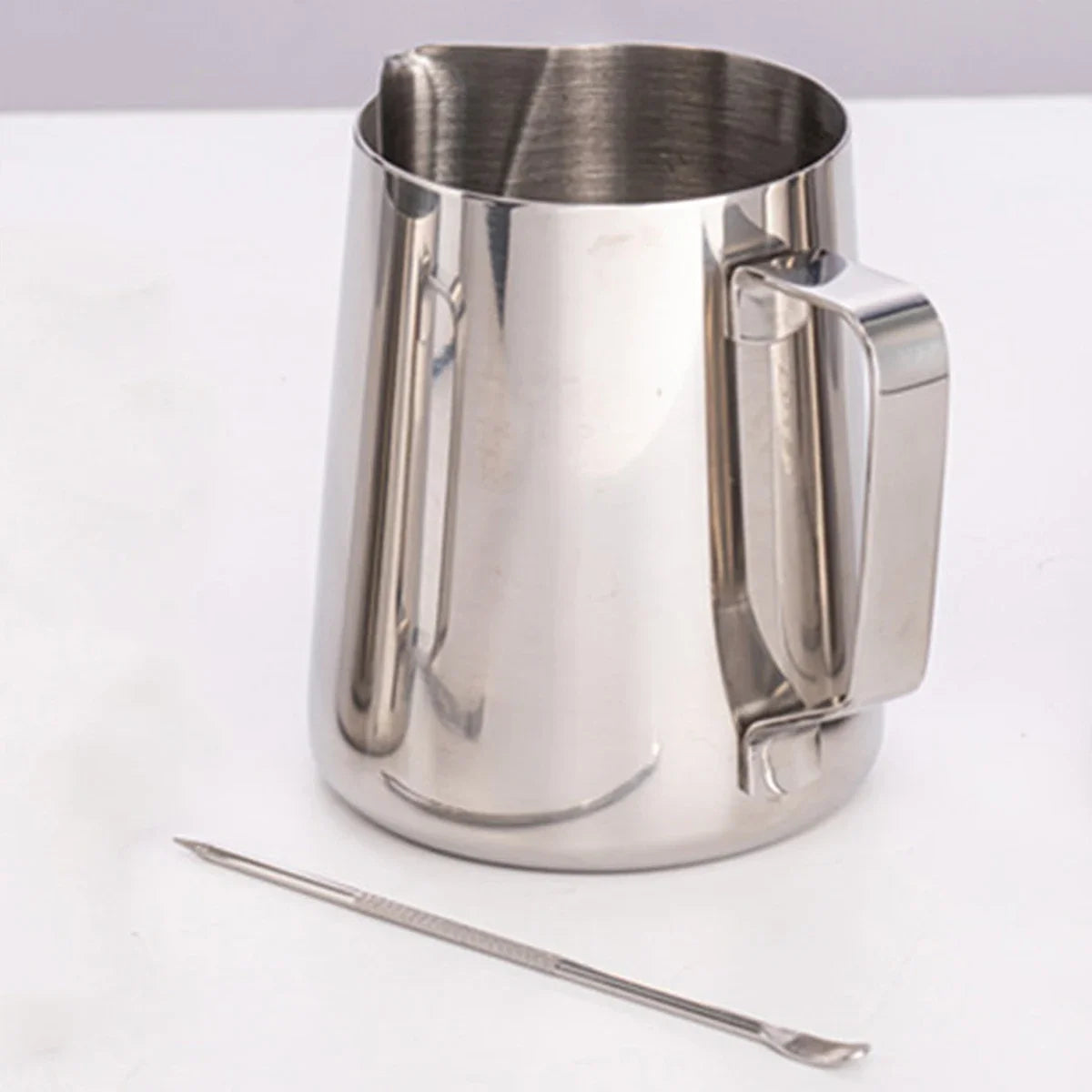 1pc Stainless Steel 304 Coffee Cup Latte Art Cup Milk Cup, Coffee Utensils ，Steaming Pitcher Cup Espresso Barista Tools