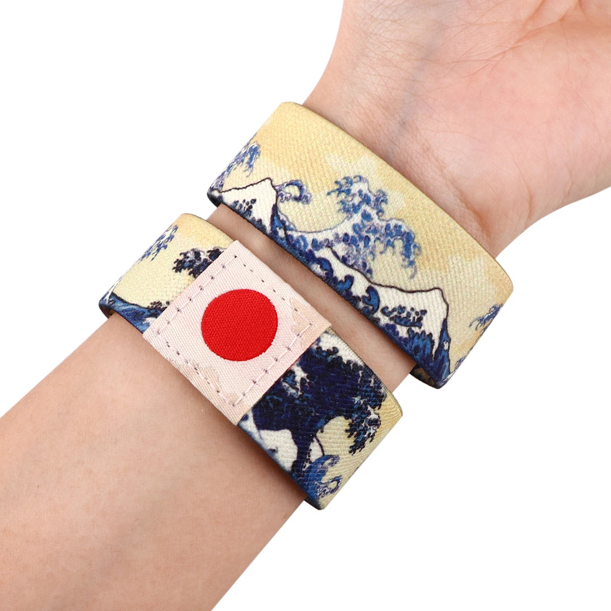 Japanese Waves Art Bracelet For Women Men Armband Sport