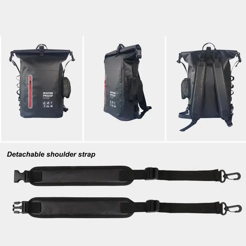 25L Waterproof Dry Bag Storage Pack Pouch For Swimming Trekking Rafting Marine Dry Bag Reflective Strips Travel Bag for Outdoor