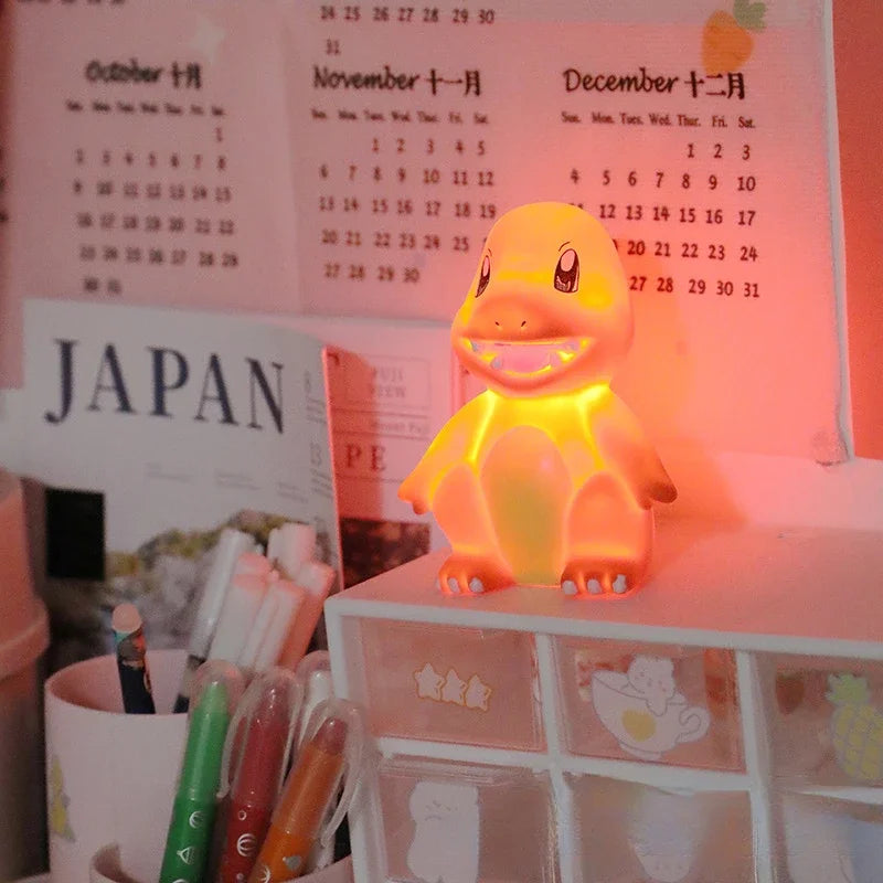 Pokemon Pikachu Toys Night Light Soft Light Anime Figures Pikachu Bedroom Bedside LED Lights Room Decor Kids Toy