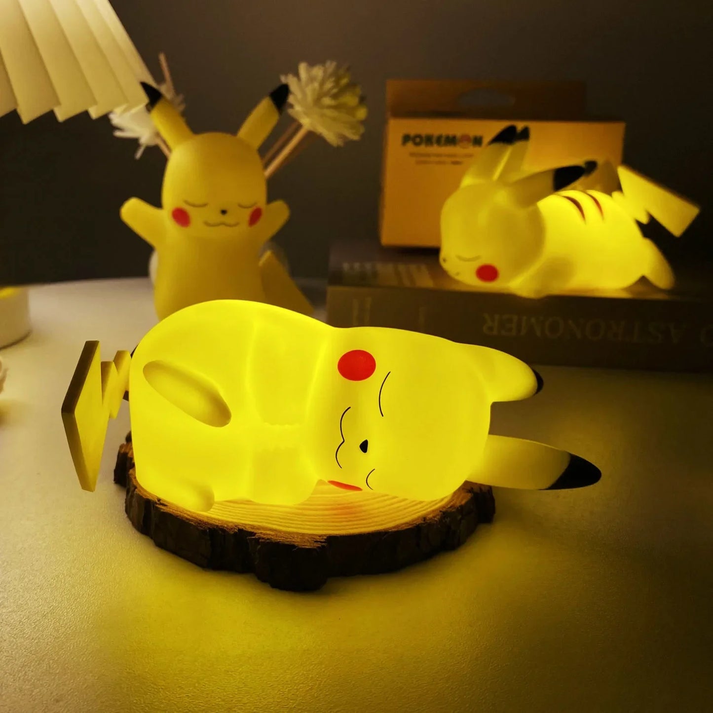 Pokemon Pikachu Toys Night Light Soft Light Anime Figures Pikachu Bedroom Bedside LED Lights Room Decor Kids Toy