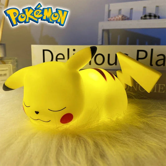 Pokemon Pikachu Toys Night Light Soft Light Anime Figures Pikachu Bedroom Bedside LED Lights Room Decor Kids Toy