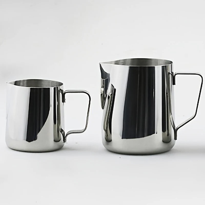 1pc Stainless Steel 304 Coffee Cup Latte Art Cup Milk Cup, Coffee Utensils ，Steaming Pitcher Cup Espresso Barista Tools