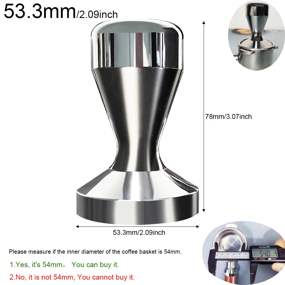 Espresso Tamper 51mm/53.3mm/58mm, Aluminum  Coffee Tampers Tamper For 51/54/58mm Portafilter