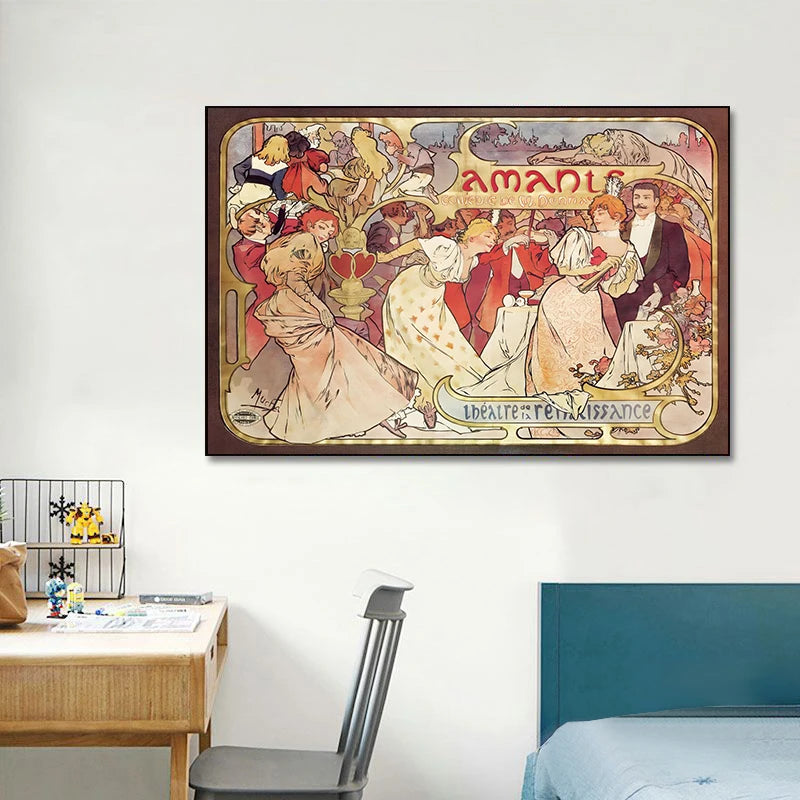 Classic Artist Alphonse Mucha Poster and Prints Wall Art Picture Nordic Canvas Painting for Living Room Home Decor Cuadros