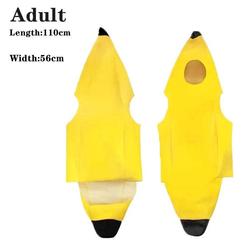 Banana cosplay Halloween Costumes Performance Costume Fruit Banana Costume Performance  Costume