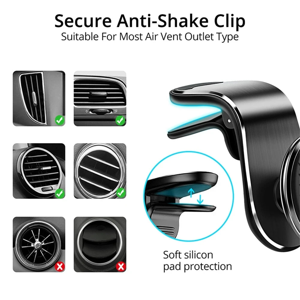 Magnetic Car Phone Holder Stand Air Vent Magnet