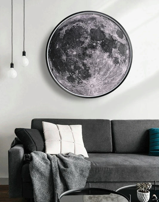 Modern  Moon Wall Lamp LED Blue Sky White Cloud Chandelier Suitable for Bedroom Living Room Porch Children's Room Indoor Li