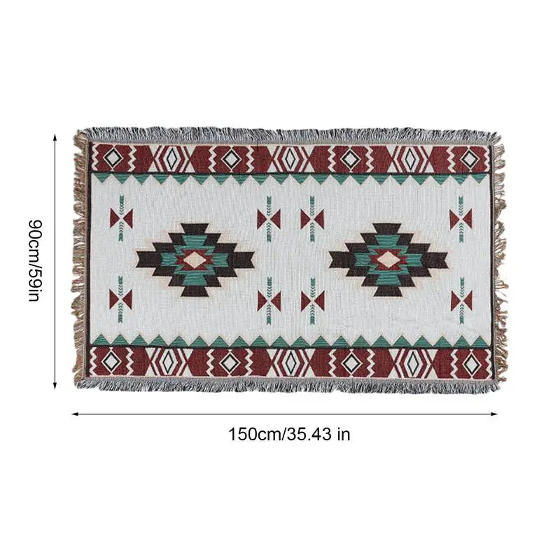 Multifunction Ethnic Picnic Mat supplies Ins Outdoor Floor Mat Camping Rug Beach Blanket Folding Tablecloth Trekking Accessories