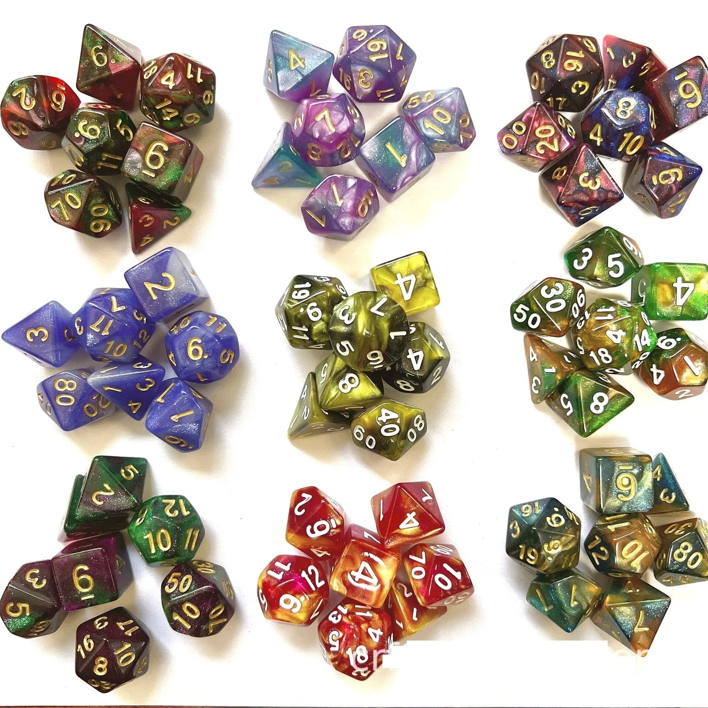 New Dual Color Multi Faced Dragon And Dungeon Game Dice Board Game