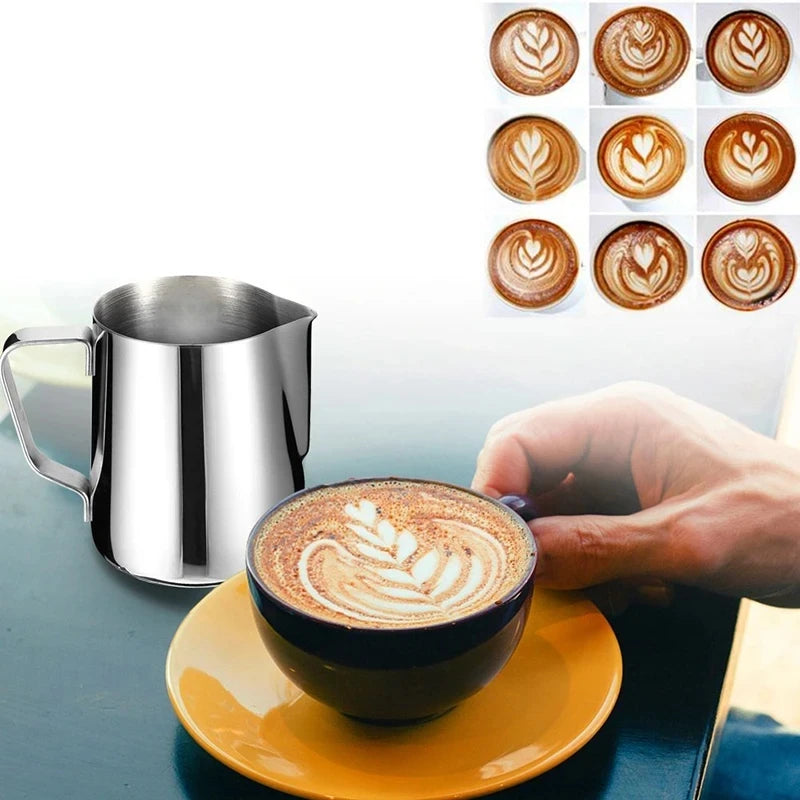 Coffee Milk Frothing Pitcher Stainless Steel Espresso Steaming Barista Latte Frother Cup Cappuccino Milk Jug Cream Froth Pitcher