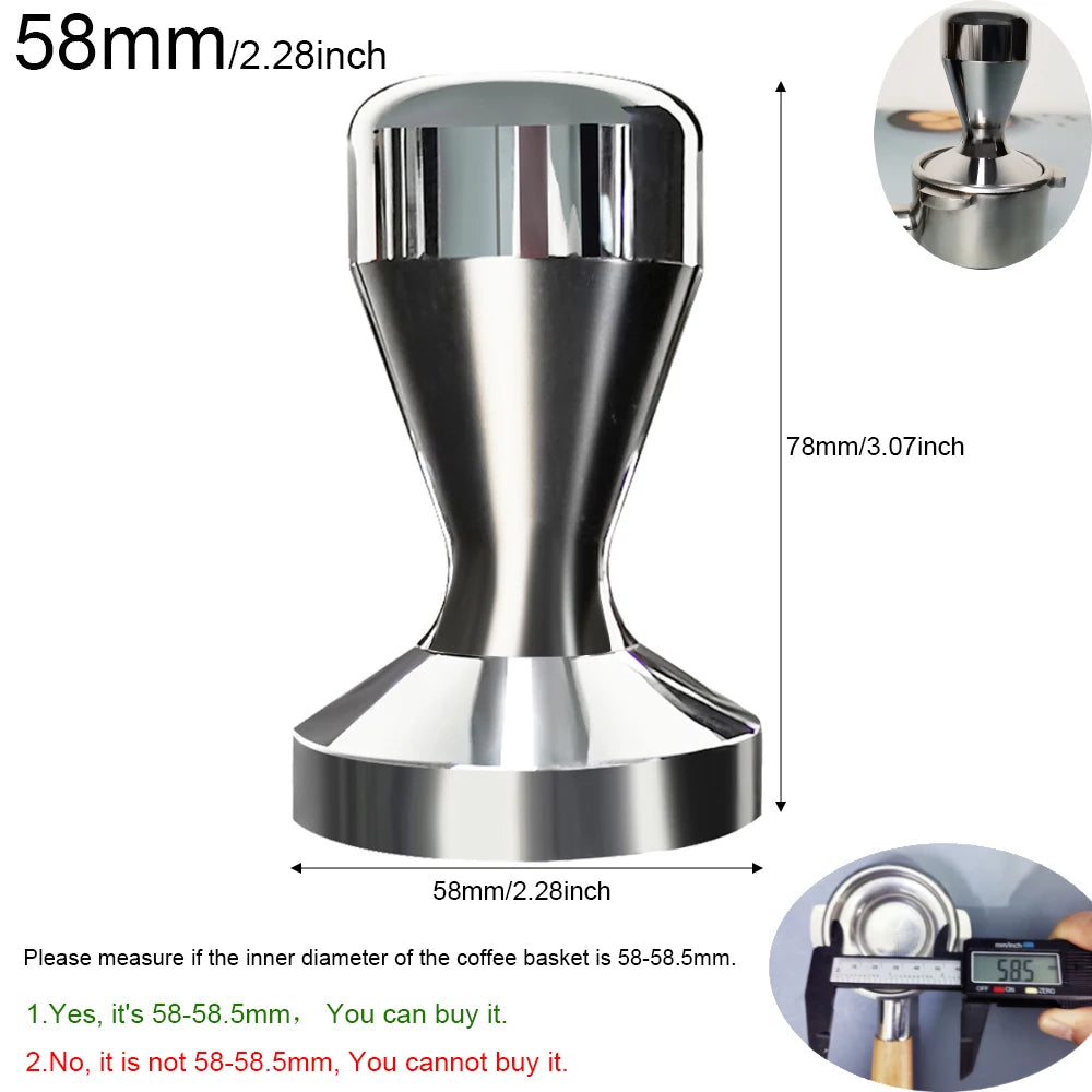 Espresso Tamper 51mm/53.3mm/58mm, Aluminum  Coffee Tampers Tamper For 51/54/58mm Portafilter