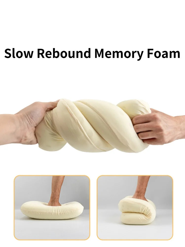 Outdoor Camping Pillow Memory Foam Travel Cervical Pillow Portable Lunch Break Pillow Slow Rebound Memory Pillow