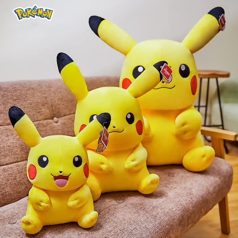 Cute Pikachu Plushies Doll Anime Pokemon Kawaii Large Stuffed Plush Toys Soft High Quality