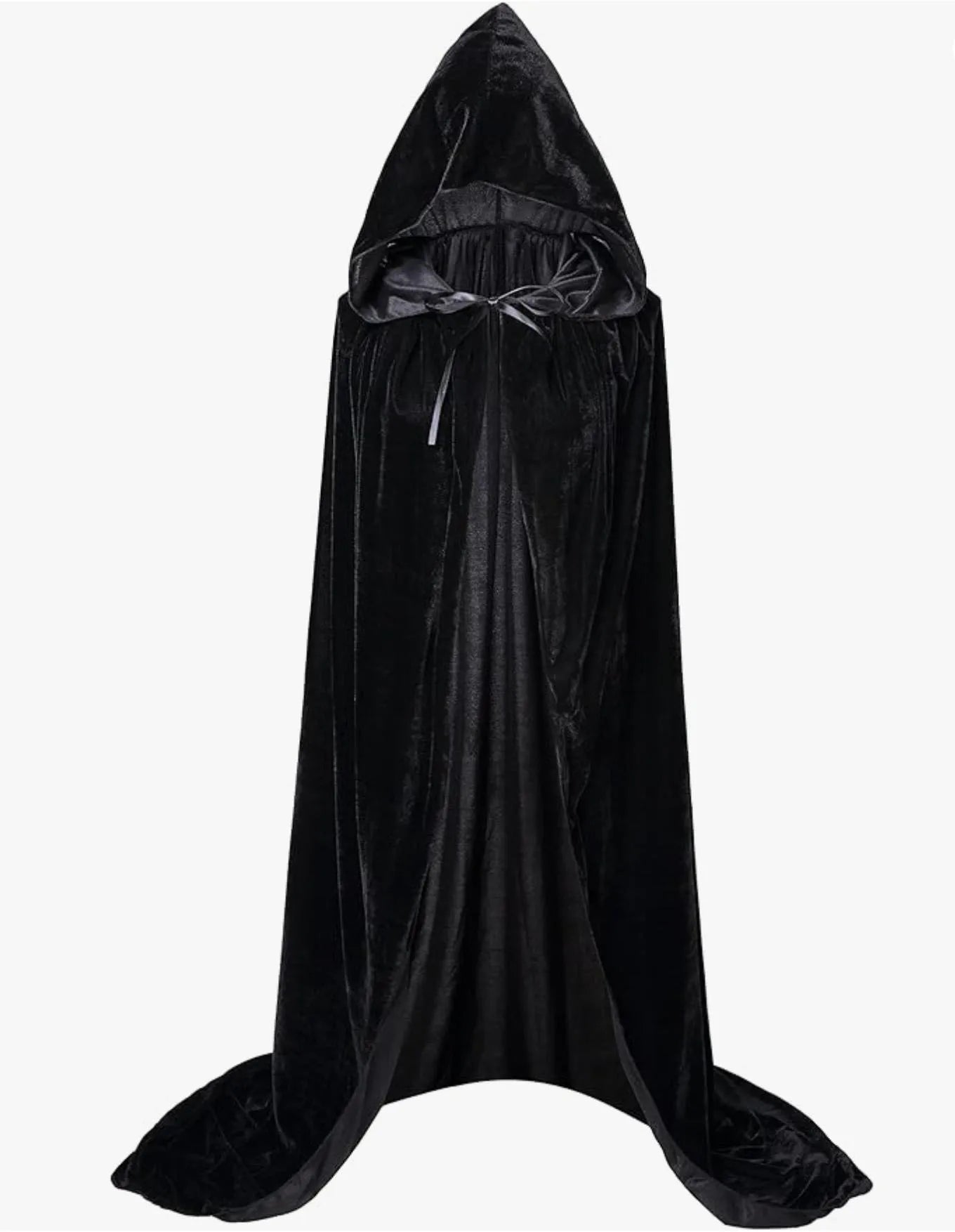 Halloween Pleuche Velvet Cloak Cape Hooded Medieval Costume Witch Wicca Vampire Halloween Christmas  Cosplay Costume Cape