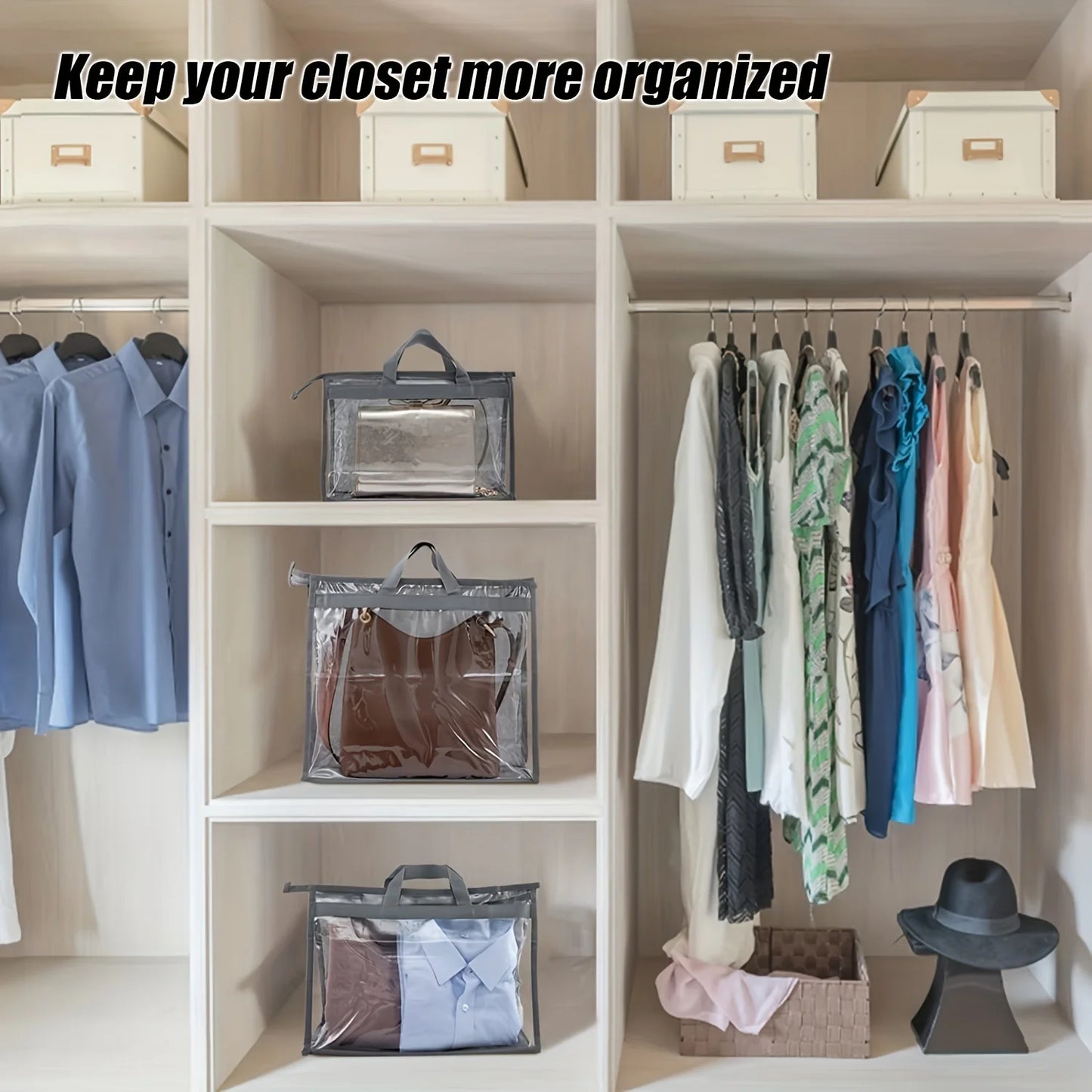 Purse Storage Organizer For Closet