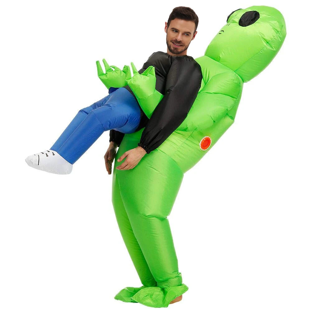 Inflatable Alien Costume Blow up Alien Costumes Pick Me Up Alien Abduction Costumes Inflatable Halloween Costumes for Adults