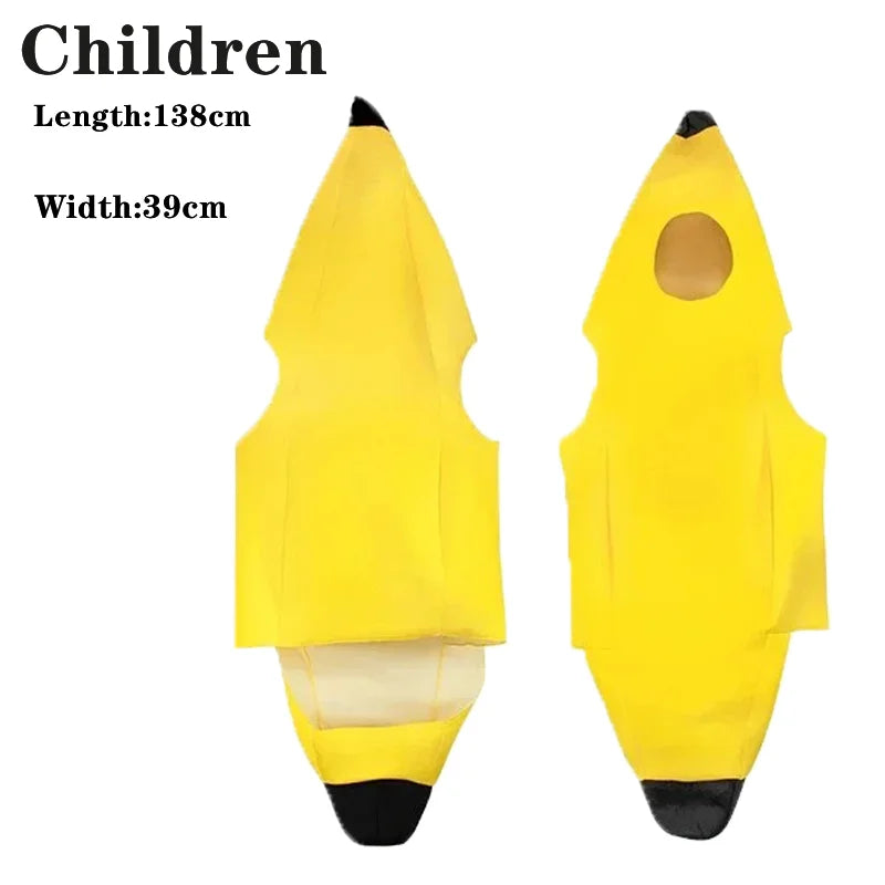 Banana cosplay Halloween Costumes Performance Costume Fruit Banana Costume Performance  Costume