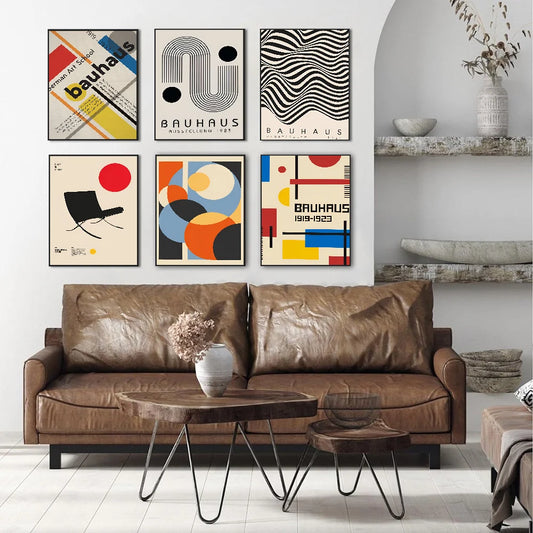 Bauhaus Classic Vintage Posters HD Quality Wall Art Retro Posters for Home Room Wall Decor