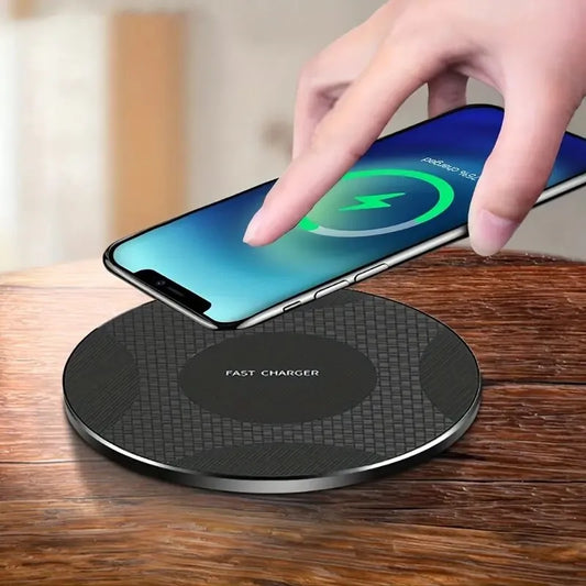 Fast Wireless Charger Pad Stand Desktop Ultra-thin