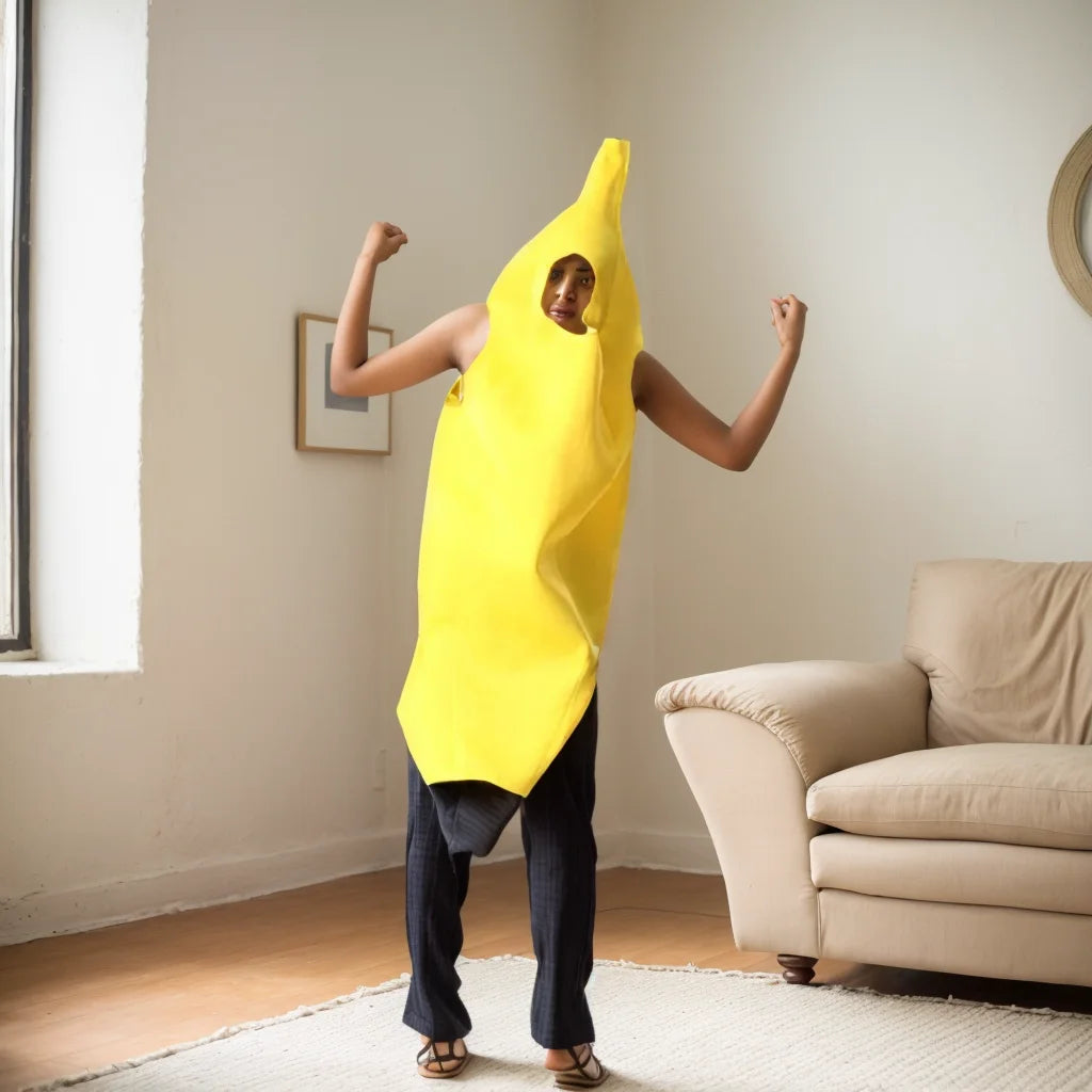 Banana cosplay Halloween Costumes Performance Costume Fruit Banana Costume Performance  Costume