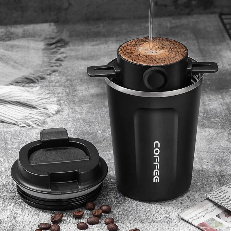 Collapsible Coffee Filter Portable Stainless Steel Drip Coffee Tea Holder Funnel Basket Reusable Tea Pot Holder Coffee Dripper