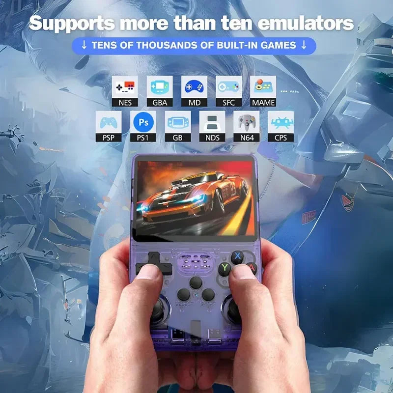 Linux System R36S Retro Handheld Video Game Console 3.5 Inch IPS 64G/128G Retro Games Screen Open Source Portable Video Player