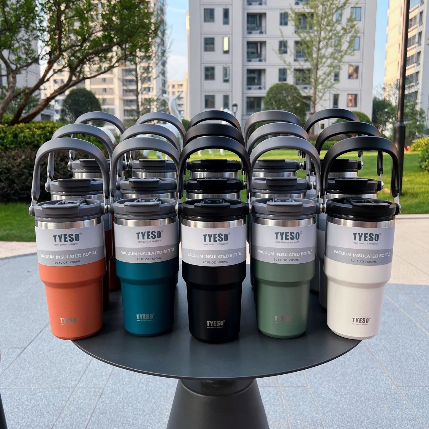 Tyeso Coffee Cup Thermos Bottle Stainless Steel Double-layer Insulation Cold And Hot Travel Mug Vacuum Flask Car Water Bottle