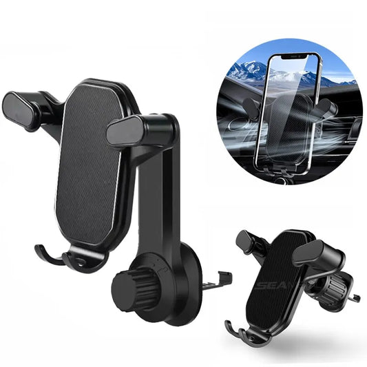 Air Vent Car Phone Holder Gravity Lock Phone Mount 360-Degree Flexible