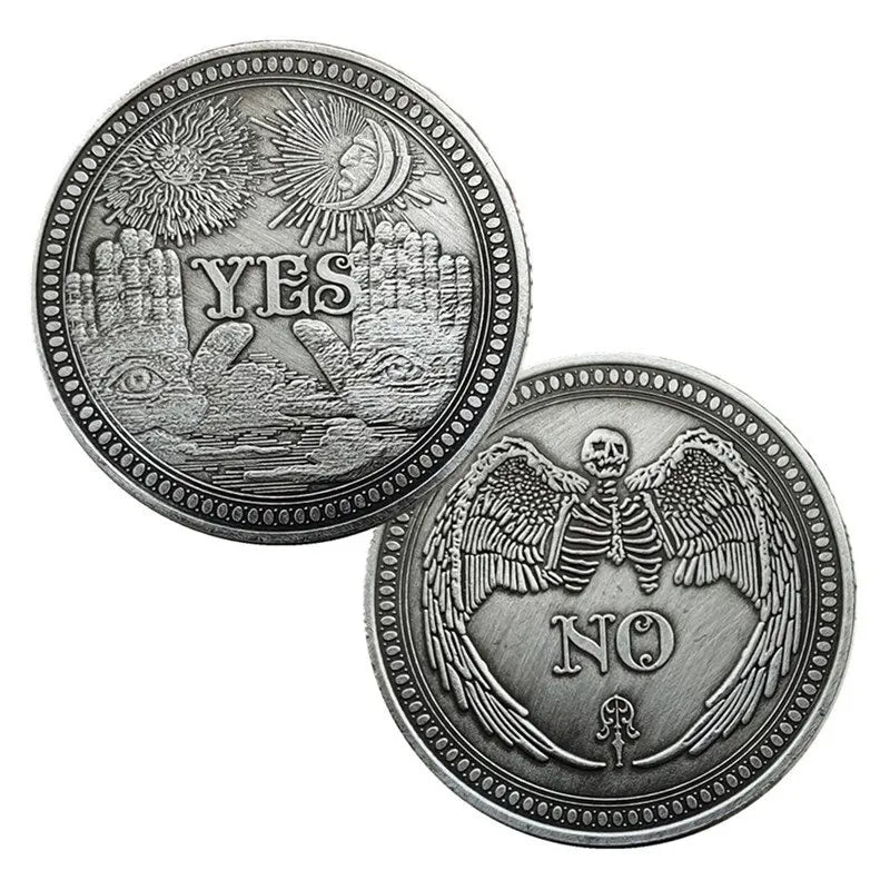 Yes/No Coins Help Decide Collectible Toys Exciting Coin-plated Souvenirs for Children's Holiday Gifts