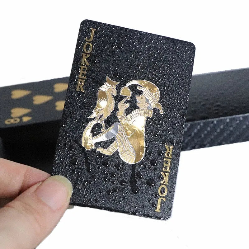 Color Black Gold Playing Card Game Card Group Waterproof Poker Suit Magic Dmagic Package Board Game Gift Collection