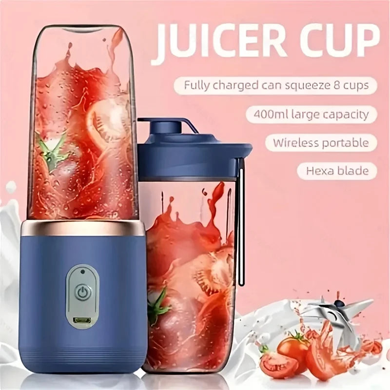 Double Cup Multifunction Usb Fruit Mixers Juicers