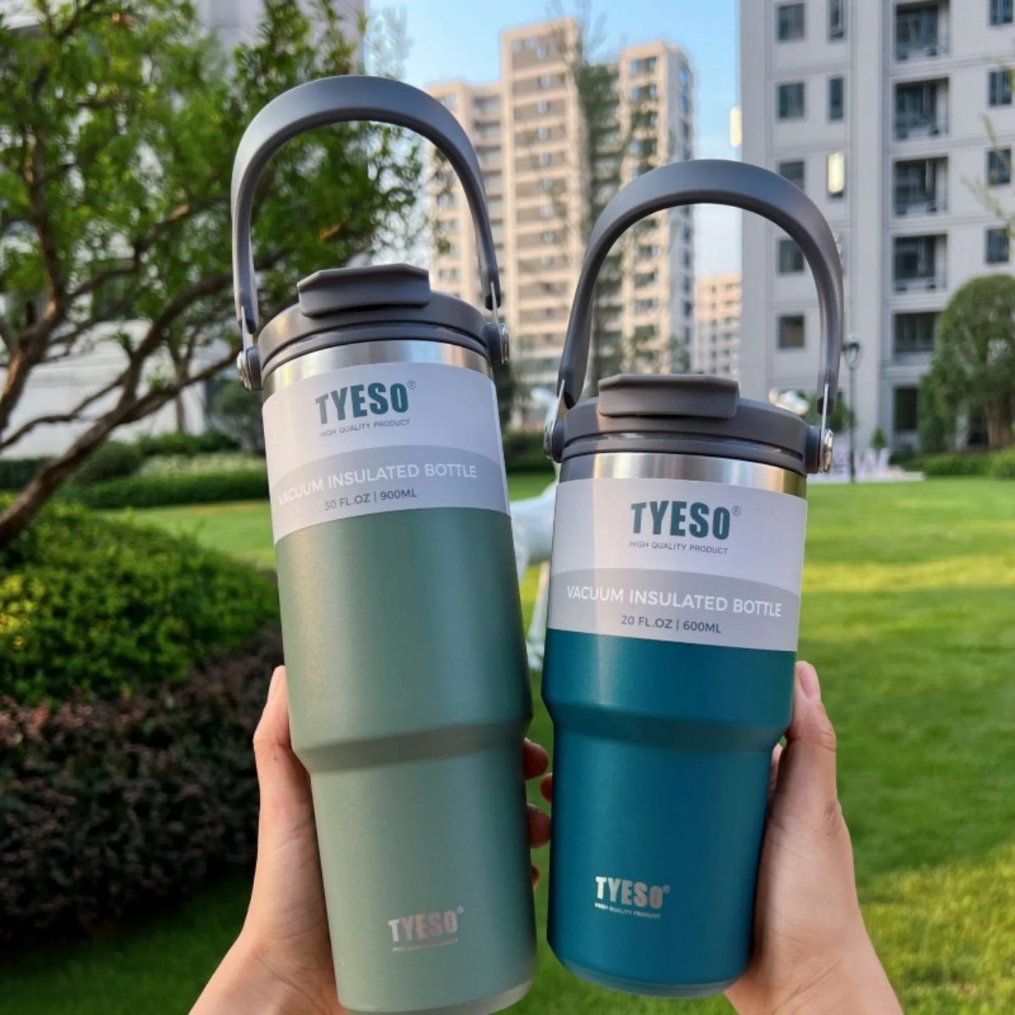 Tyeso Coffee Cup Thermos Bottle Stainless Steel Double-layer Insulation Cold And Hot Travel Mug Vacuum Flask Car Water Bottle