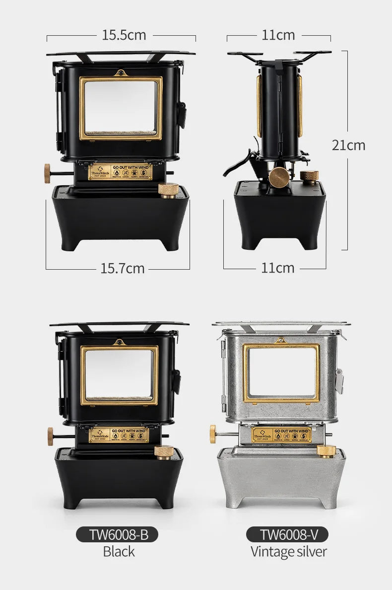 Thous Winds Firedance Oil Lamp Stove Portable Outdoor Camping Lantern Emotion Retro Lights for Picnic Backpack Camping