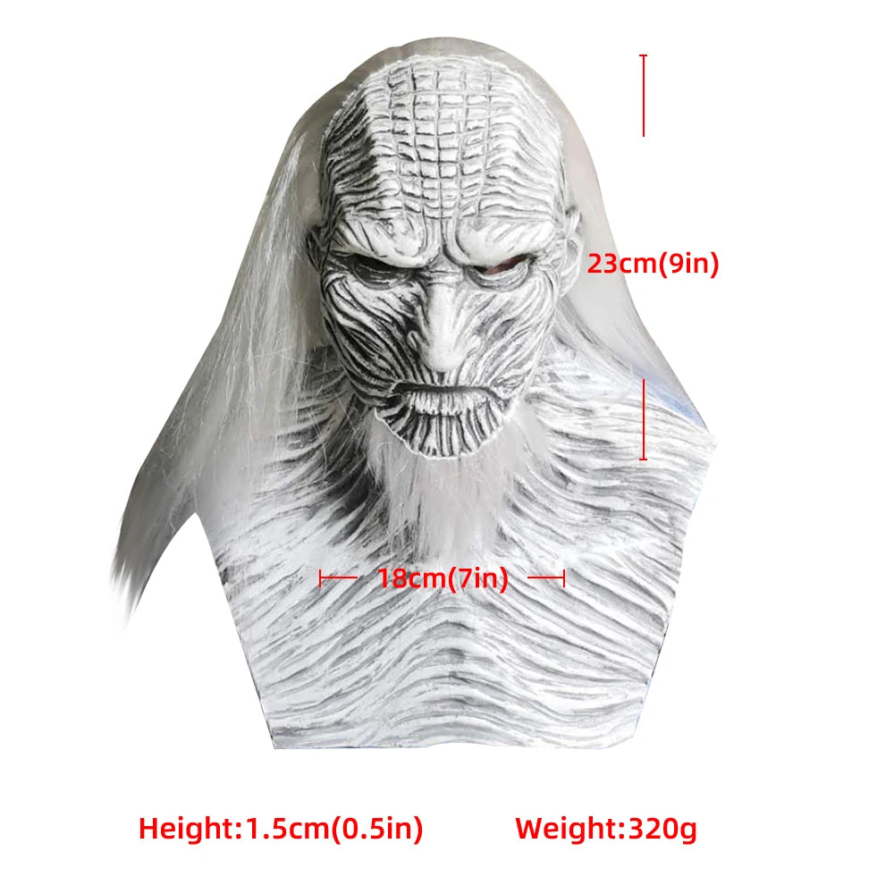 Halloween Mask Night's King Walker Face NIGHT RE Zombie Latex Masks Party Masquerade Cosplay Mascara Scary Maske  Adult