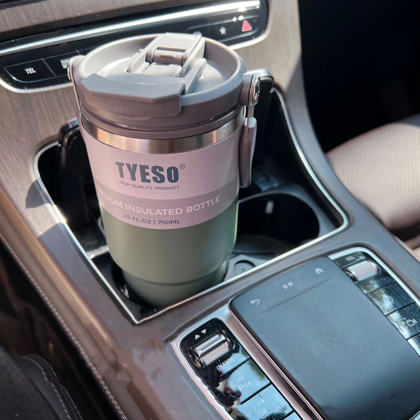 Tyeso Coffee Cup Thermos Bottle Stainless Steel Double-layer Insulation Cold And Hot Travel Mug Vacuum Flask Car Water Bottle