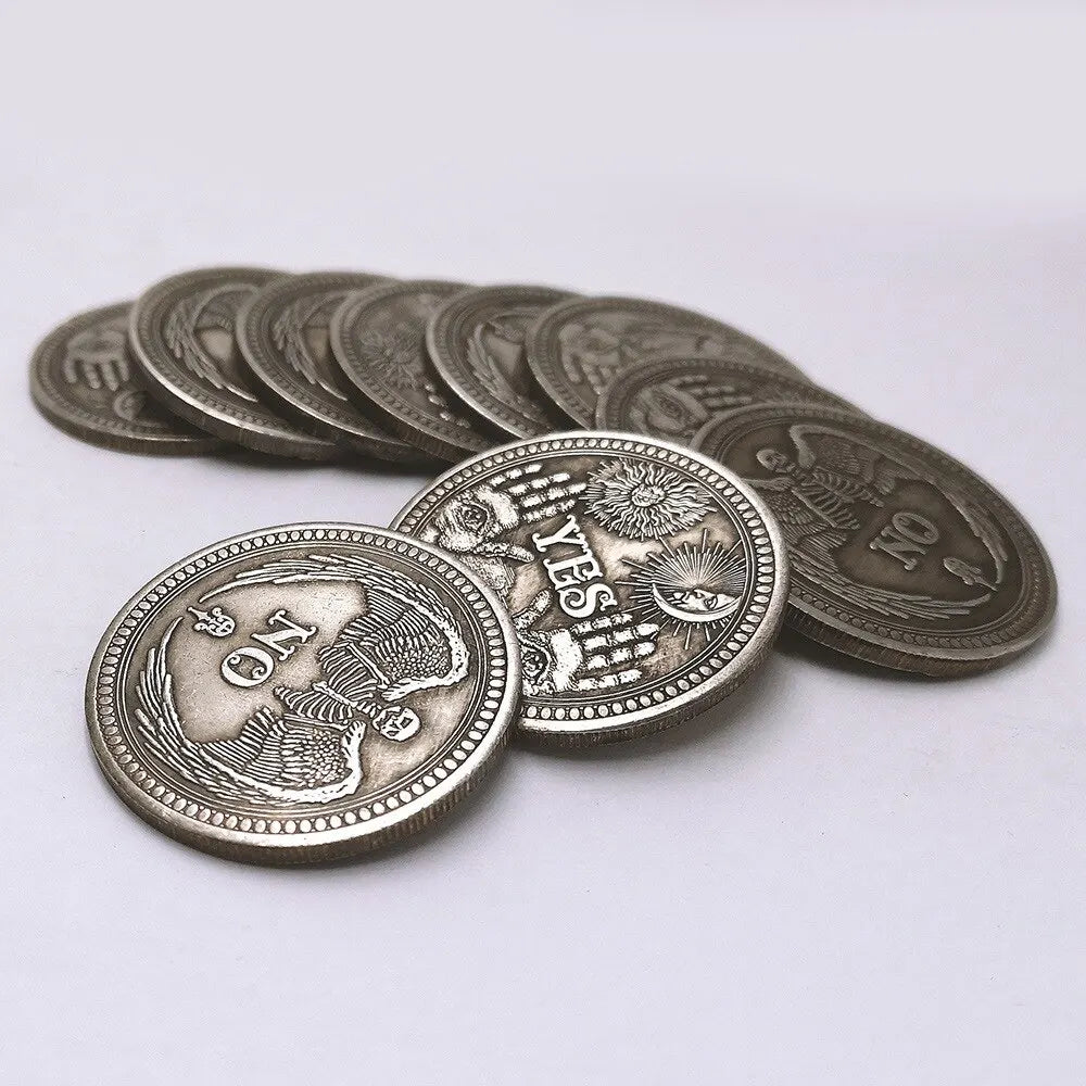 Yes/No Coins Help Decide Collectible Toys Exciting Coin-plated Souvenirs for Children's Holiday Gifts