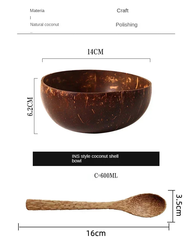 Natural Coconut Shell Bowl