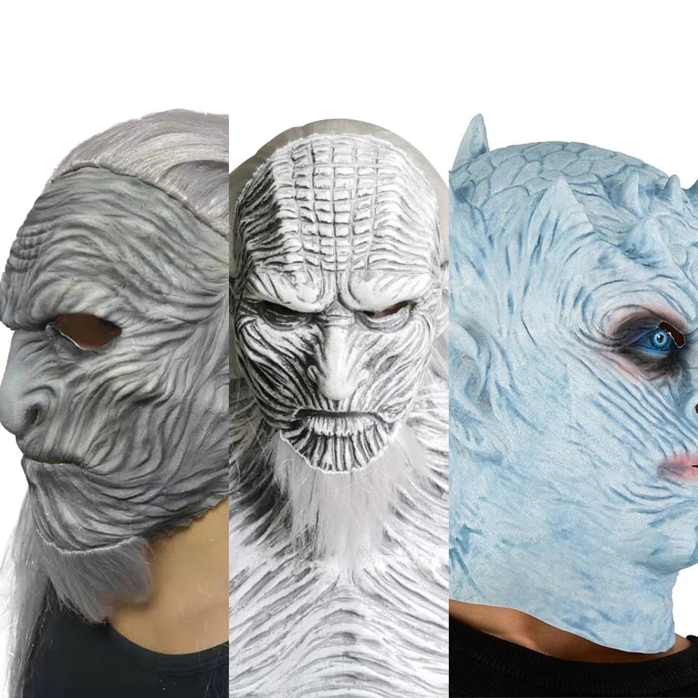 Halloween Mask Night's King Walker Face NIGHT RE Zombie Latex Masks Party Masquerade Cosplay Mascara Scary Maske  Adult